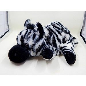 Caltoy Hand Puppet Zebra Plush Stuffed Toy Animal Black White